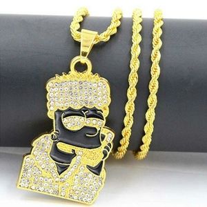 Bart Simpson Necklace Gold Diamond Bart Chain Gold